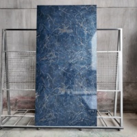 Panneau mural en PVC au charbon de bambou ignifuge pour salle de bain et cuisine, design moderne, finition haute brillance, imperméable