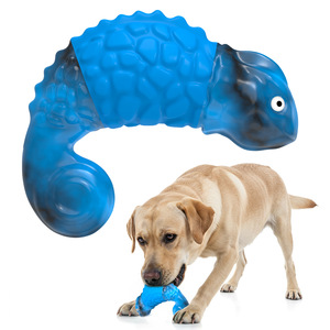 ของเล่นสำหรับสัตว์เลี้ยง ยางไนลอนสำหรับสุนัข เคี้ยวได้ มีเสียง สีเขียว สีฟ้า P0246 ของเล่นเคี้ยวสำหรับสุนัข - Product Image 2