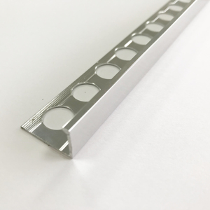 Esquina de azulejo en forma de L de <span class=keywords><strong>aluminio</strong></span> de alta calidad y soporte de borde accesorio personalizado OEM - Product Image 1