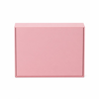 Boîte cadeau magnétique rose personnalisée de luxe en gros, finition mate lisse, boîte d'emballage rigide en papier avec logo personnalisé