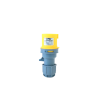 Prise et Fiche Industrielles Jaune HFE 16A 110V IP44 2P+E 3 Broches Mâle et Femelle IEC 60309-1-2