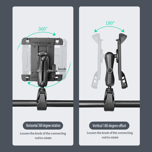 VINmounts Industrial <b>Tablet</b> <b>Holder</b> Adjustable Reinforced Nylon Black iPad Compatible 10''-11'' Model VIN-PBJ-02 - Product Image 2