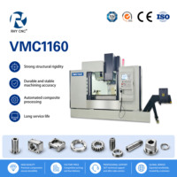 Centre d'usinage vertical CNC 4 axes VMC1160 avec table rotative, fraiseuse de haute précision, broche simple BT40, usage intensif