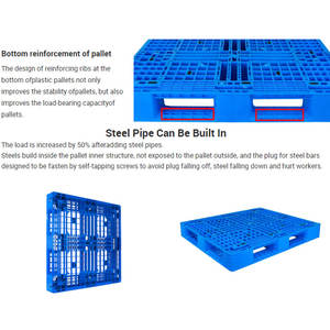 משטח פלסטיק חזק ועמיד למחזור, HDPE/PP, היגייני, במידות 1100x1100x125 מ\\\"מ, במבצע חם - Product Image 2