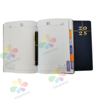 Gran oferta A5 Agendas de cuero 2025 planificadores diario Agenda cuaderno calendario planificador regalo a buen precio