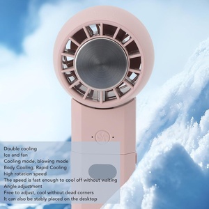 Ventilateur de poche rechargeable avec logo personnalisé, 4000 mAh, mini ventilateur de refroidissement portable avec batterie externe pour les voyages, la maison et le bureau - Product Image 3