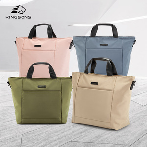 Kingsons Women's Tote Bag Recycled Material Lightweight Eco Friendly Multi Layer Laptop Bag Everyday Use - Product Image 1