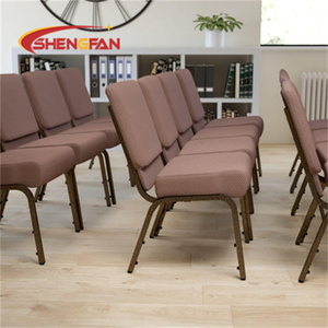 Chaises d'église populaires <span class=keywords><strong>à</strong></span> prix avantageux, chaises d'<span class=keywords><strong>évêque</strong></span> en fer, tissu et cuir, couleur marron, chaises de pasteur d'église - Product Image 2