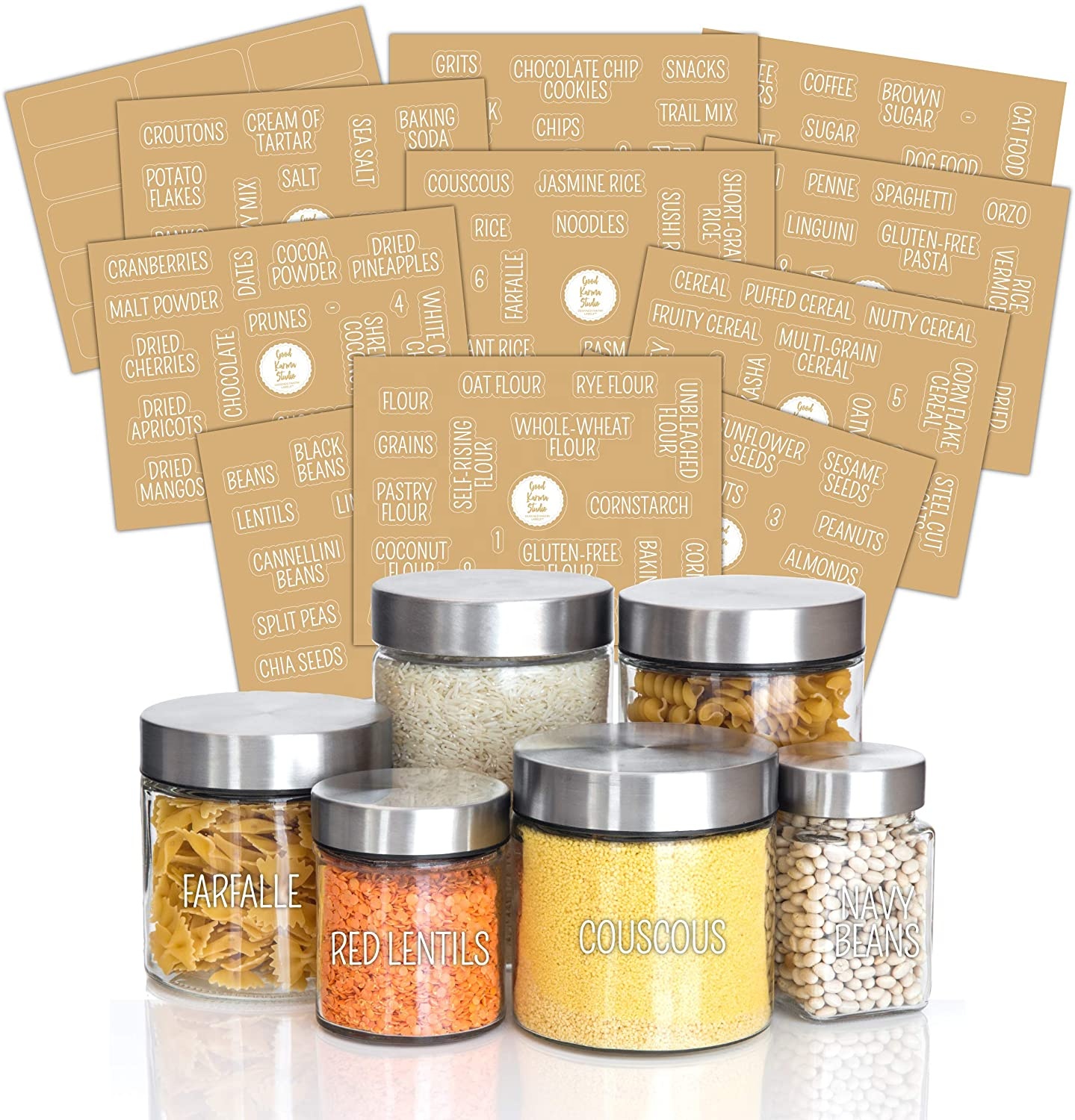 157, белые этикетки с надписью для кладовой, этикетка для меловой доски, этикетки для кухни с каменной баночкой