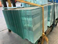 WANGMEI grosir kaca Tempered 4-19mm untuk tangga makan eksterior & bengkel industri ruang Pancuran dekoratif