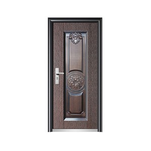 Porte complète Sofia SFL-007 gris foncé, anti-effraction, battante, en métal durable, pour entrée et cour - Product Image 2