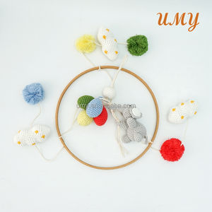 <span class=keywords><strong>Cuna</strong></span> para Bebé, <span class=keywords><strong>Cuna</strong></span> Colgante, Juguete de Peluche de Algodón, Elefante de Ganchillo, Móvil Unisex, Certificado Seguro, Personalizable - Product Image 3