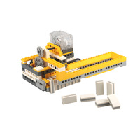 Máquina Automática de Dominó, Juego de Bloques de Construcción de 286 Piezas, Ingeniería Mecánica, Modelo de Robot STEM, Ladrillos de Construcción Educativos
