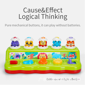 Gioco Pop-up Whack a Mole, Giocattolo Puzzle con Animali, Gioco Nascondi e Cerca per Neonati, Giocattolo Educativo Precoce con Pulsanti per l'Allenamento dell'Azione - Product Image 5