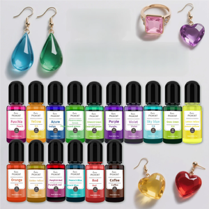 15 couleurs de pigment liquide de résine époxy réactive multi-usages écologique, non toxique, 10 ml pour l'artisanat artistique, la fabrication de bricolage, OSBANG - Product Image 3