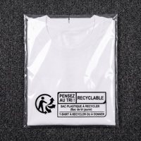 Grands sacs en plastique PE recyclés à extrémité ouverte pour l'emballage en vrac de vêtements, textiles et marchandises