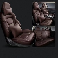 Housses de siège de voiture complètes en cuir de luxe durable, imperméables, protège-sièges auto pour Honda XRV CRV Fit Accord Vezel