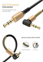 3,5mm Audio Kabel 1,8 M Nylon Geflecht Auto Verstärker Aux Kabel Für Auto Telefon Tablet Headset