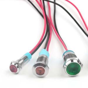 ไฟแสดงสถานะโลหะขนาด6/8/10/12มม. พร้อมสาย6V12V220V - Product Image 4