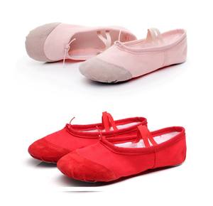 Zapatos de Ballet para niñas, zapatillas de baile de Ballet de suela blanda de lona, para práctica, <span class=keywords><strong>bailarinas</strong></span> - Product Image 5