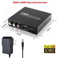 Convertisseur HDMI vers RCA et HDMI AV CVBS Vidéo composite vers HDMI Adaptateur Audio 1080P 60Hz HD Video Converter