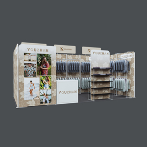 Cabina de ropa portátil de 10X20ft con vestuario y estantería - Product Image 6