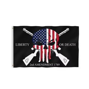 Khuyến mại tự do hoặc cái chết 2nd sửa đổi 1789 cờ chúng tôi Cờ đen biểu ngữ cho trang trí tường nhà bên ngoài/Bên trong - Product Image 1