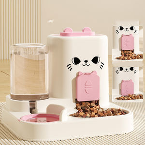 Comedero Automático Integrado con Separación de Alimentos Secos y Húmedos, Tazón de Almacenamiento de Alimentos para Perros y Gatos, Impermeable, Ecológico, de Gran Capacidad, Diseño Sólido - Product Image 4