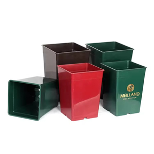 Pots de fleurs en plastique pour pépinière, écologiques, noirs, carrés, de grande taille pour l'extérieur, 1, 2, 3, 5, 7, 10 gallons, vente en gros à bas prix - Product Image 3