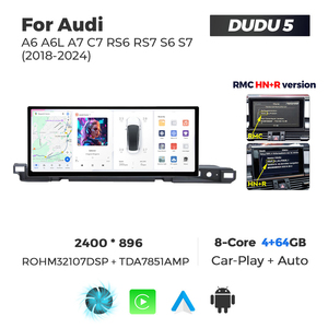 Système multimédia de voiture Android Mekede DUDU 2K 12,3 pouces pour <span class=keywords><strong>Audi</strong></span> A6L 2012-2018 - Product Image 2