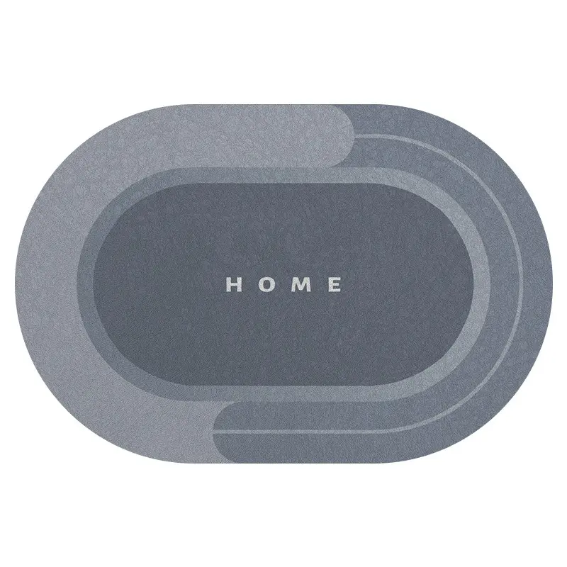 Alfombrilla suave absorbente de barro diatom, accesorios para el hogar, alfombrilla antideslizante para el pie del inodoro, alfombra para la puerta del baño