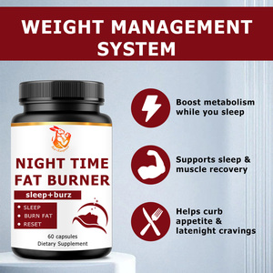 OEM ODM <b>Night</b> Time <b>Fat</b> <b>Burner</b> Capsules with Vitamin D3 Proprietary Nighttime Blend Boost Metabolism While You Sleep <b>Fat</b> <b>Burner</b> - Product Image 3