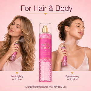 Brume Corporelle Légère et Fraîche, Double Usage Cheveux et Corps, Couvrance Uniforme, Longue Durée, Brume Fine Non Grasse, Parfum Pêche Pivoine - Product Image 5