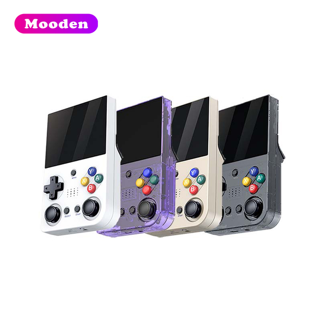 L M21 Handheld Game Console 3.5 Inch Screen Portable EmuELEC4.3 64GB 20000 Games for Ps1 Wi-Fi