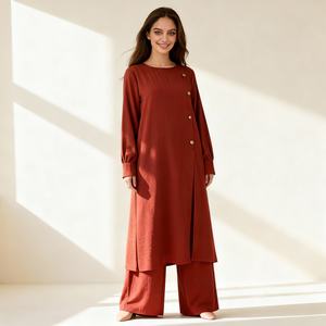Abaya longue élégante sur mesure de haute qualité pour femmes musulmanes, robe de soirée et de mariage - Product Image 2