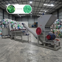 Ligne de lavage de films plastiques PP/PE pour sacs jumbo, système de déshydratation à haute vitesse par friction pour le recyclage des films usagés