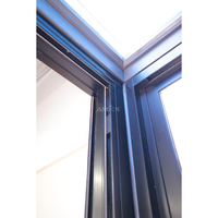 AMJ As2047 Portes et fenêtres australiennes en aluminium Portes empilables Standard australien Portes coulissantes en aluminium et en verre à 3 panneaux