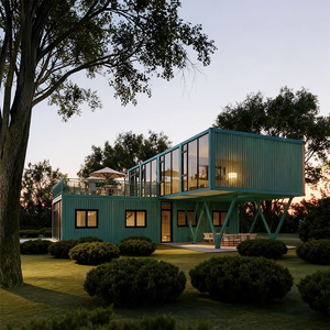 <span class=keywords><strong>Maison</strong></span> modulaire préfabriquée en conteneur à deux étages et véranda, style 'Network Celebrity', pour rue commerciale B&amp - Product Image 2