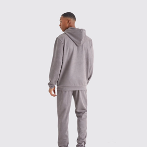 Sudadera con capucha gris para hombre, corte regular, 100% algodón, felpa francesa, informal, para otoño, nueva, de calidad, en oferta - Product Image 2