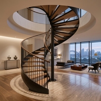 Escaliers en colimaçon pour hôtels et maisons de luxe en Australie, rampes en fer, rampes d'escalier intégrées, marches, fourniture de dernières conceptions d'escaliers