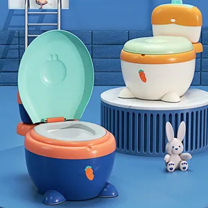 卡通家居婴儿厕所模拟分离设计，高靠背和骨干保护儿童厕所训练