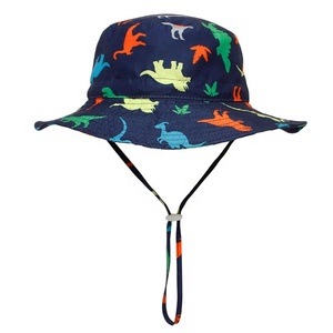 2024 été bébé <span class=keywords><strong>chapeau</strong></span> de soleil enfants plage large bord extérieur <span class=keywords><strong>UV</strong></span> protection enfant en bas âge garçons filles dessin animé animaux imprimé seau chapeaux - Product Image 5