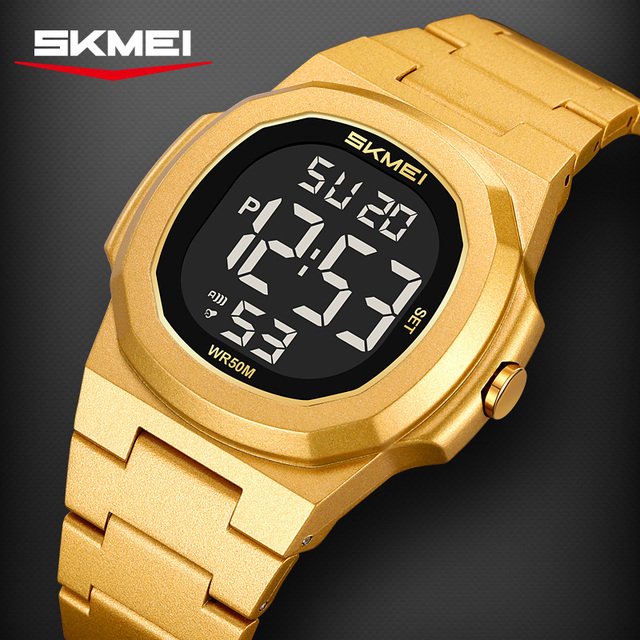 Digital Wristwatch With ABS Band Square Case Digital Wristwatch Men's Fasion Watches Chinese Wholesale Watches SKMEI 2428