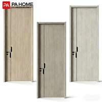 Portes en bois composites intérieures/extérieures de luxe pour hôtels, bureaux et villas, avec cadre