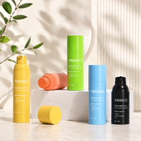 Flacon pompe sans air PP YN202B 30ml 50ml 75ml 100ml, flacon pompe à vide fileté avec buse personnalisée pour sérum et lotion
