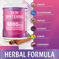 Capsules éclaircissantes pour la peau WelnessWays OEM Private Label, vitamine C B3, capsules de glutathion végétaliennes pour éclaircir la peau