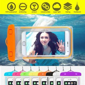 Étui de protection étanche en PVC transparent imprimé couleur pour téléphone portable, accessoires de natation, haute qualité, mode estivale - Product Image 6