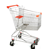 Chariot de courses pliable Jiayuan 150L en acier zingué, durable, avec roues en PU de 5 pouces, certifié ISO9001, couleurs personnalisables