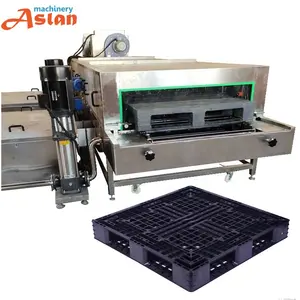 Plastic Biscuit Chocolate Molds Trays Washing Cleaning Flushing Machine High Pressure Plastic Pallets Cleaner Dryer