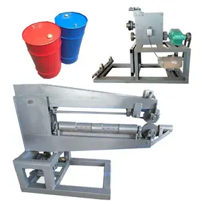 Semi-Automation Core Barrel with Cross Cutter Used Steel Oil Barrel Drum Top Cutting Curling Machine